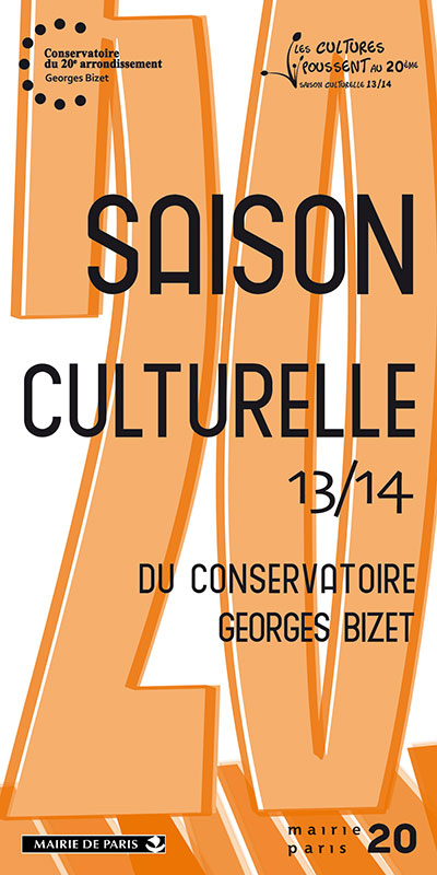 Couverture de la brochure pour la saison culturelle 2013 2014