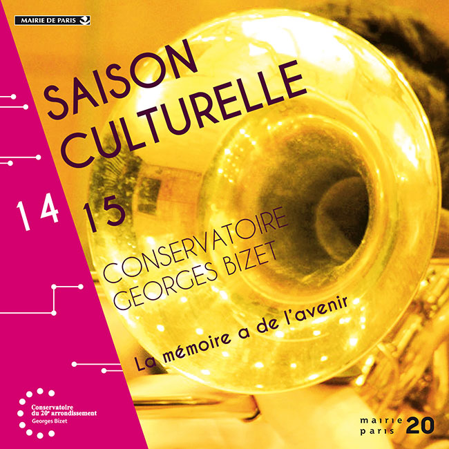 Couverture de la brochure pour la saison culturelle 2014 2015