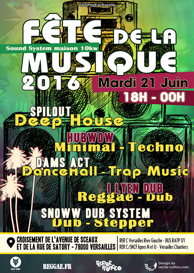 flyer pour la fete de la musique 2016