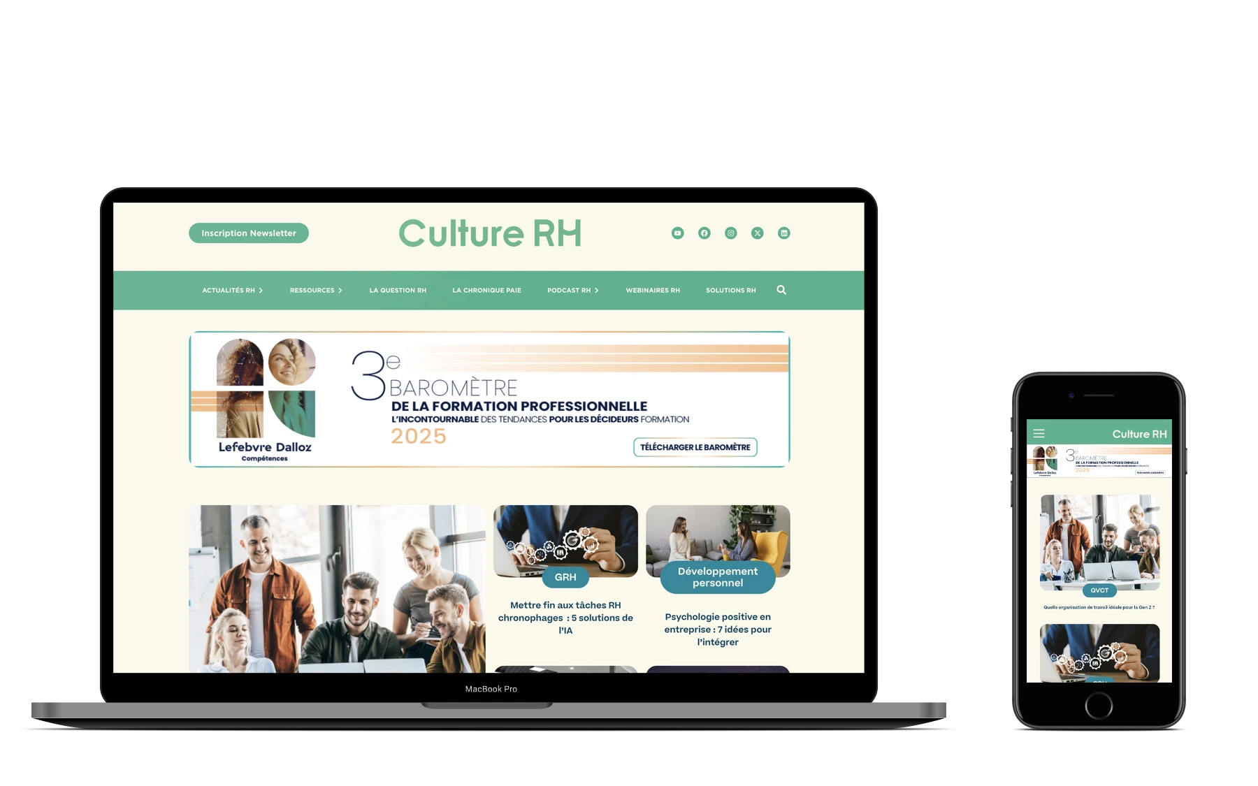 Visuel du site Culture RH
