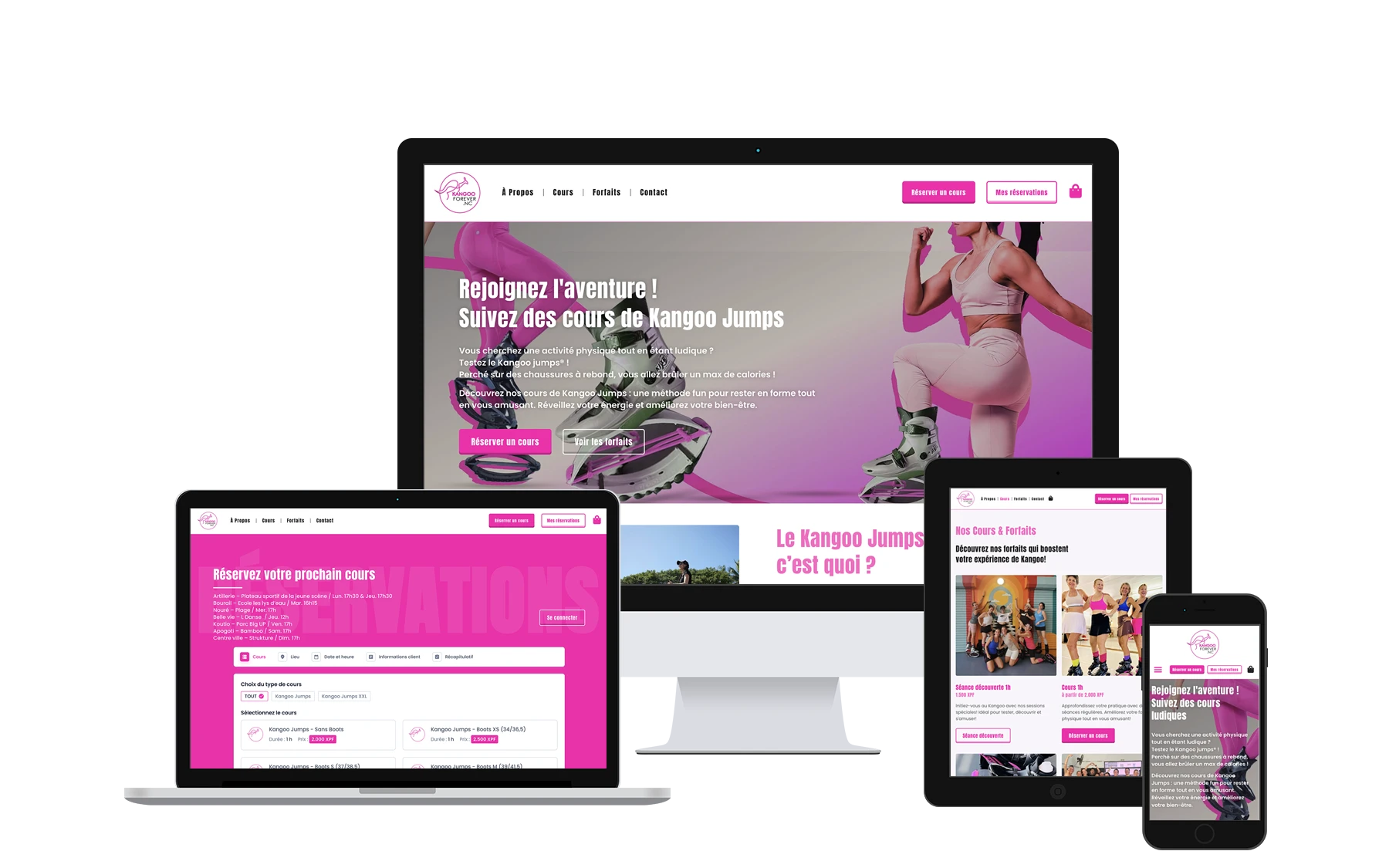 Visuel du site de Kangoo Forever